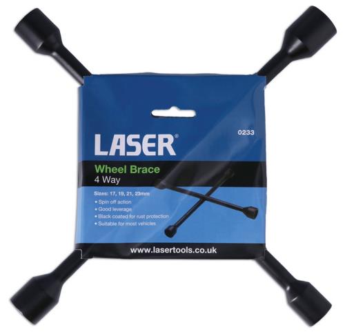 Laser Tools Wheel Brace 4 Way 17mm 19mm 21mm and 23mm 0233LT - 0233Image1.jpg