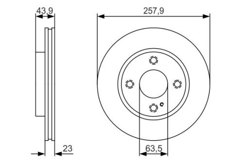 Bosch Pair of Ford Front Brake Discs Ventilated BD1943 0986479S38 - 0986479S38DRFRWHCO00MM.jpg