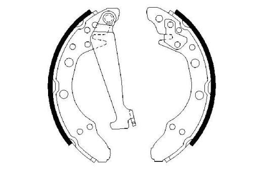 Bosch Rear Brake Shoe Set (Audi Seat Skoda Vauxhall VW) BS520 986487270 - 0986487270DRFRWHCO0000.jpg