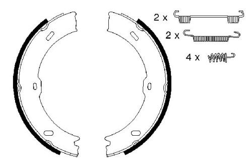 Bosch Brake Shoe Set Volkswagen Mercedes Benz Hand Brake BS940 986487720 - 0986487720DRFRWHCO0000.jpg
