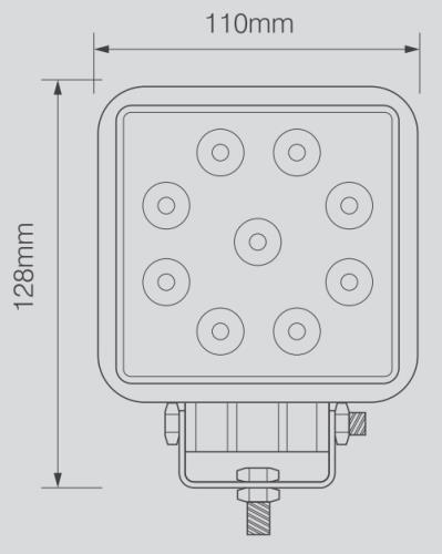 LED Autolamps High-Powered Square Flood Lamp 11027BMLED - 11027BMLED_1.jpg