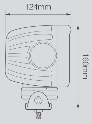 LED Autolamps Large Heavy-Duty Square Spot Lamp 13590SBMLED - 13590SBMLED_2.jpg