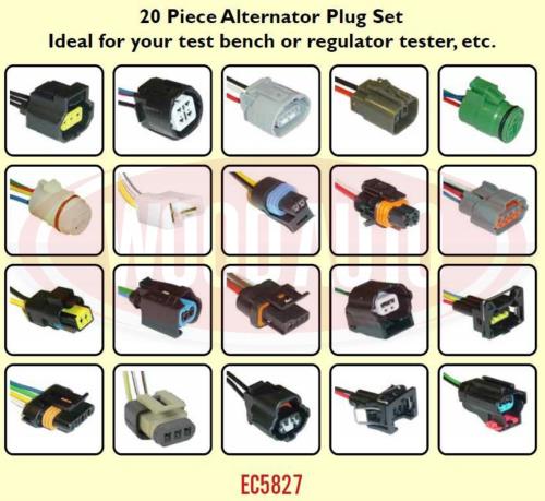 Wood Auto 20 Piece Alternator Plug Set (Bench / Regulator Test) EC5827-WA - 138877l.jpg