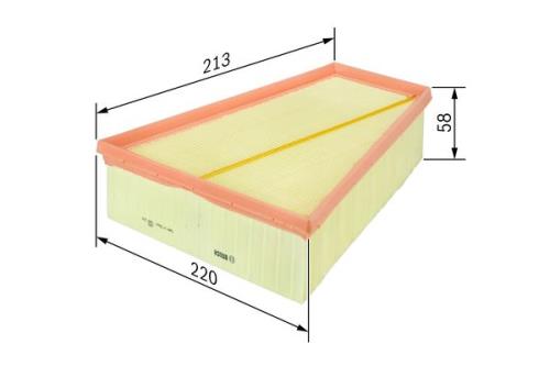 Bosch Car Air Filter Air Cleaner Element (Air Filter Insert) S3532 1457433532 - 1457433532PHANWHCO00MM.jpg