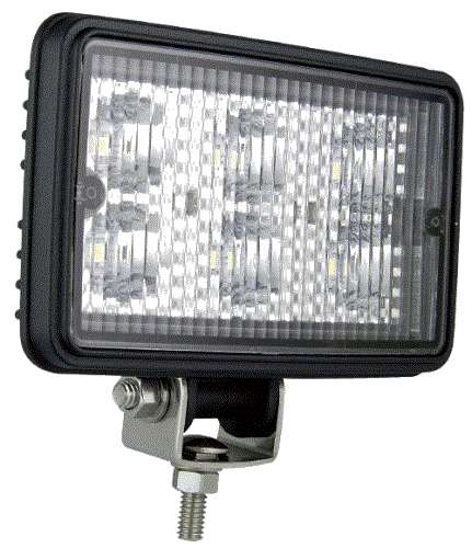 Rectangular Work Lamp / Flood Lamp Black Housing - 7451BMBTP - 168_large.gif