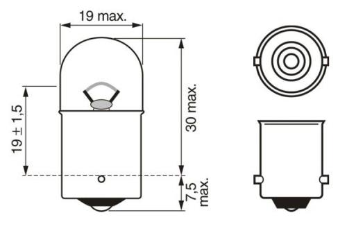 Bosch ECO R10W 10w 12v Basic Bulb Wide Range of Vehicles BA15S 1987302816 - 1987302203FRWHCO00MM.jpg