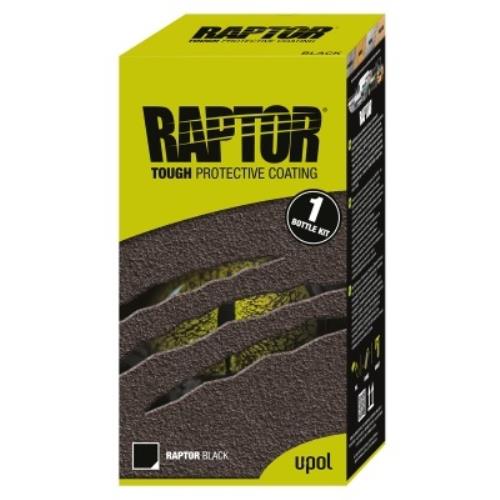 U-Pol Raptor Protective Coating 1 Litre BOTTLE KIT Black RLB/S1 - 1BOTTLEKIT.jpg