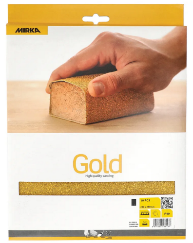 Mirka P40 Gold Sanding Sheets 230mm x 280mm (25x) Sandpaper 2310102540 - 2310102540Image4.png