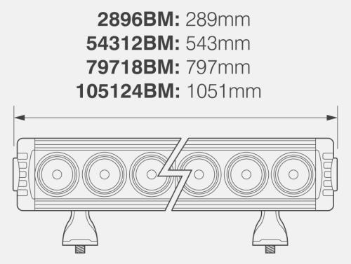 LED Autolamps SPOT LAMP LIGHT BAR 6 x 10W LED 2896BMLED - 2896BMLED_1.jpg