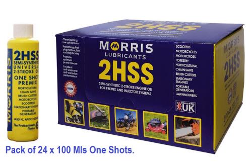 Morris Lubricants GROUND FORCE 2HSS 2 Stroke Oil 24 x 100ml HSS100-MOR - 2_HSS_100_ml_pack_shot.jpg