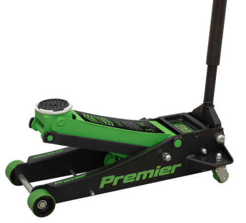 Sealey Low Profile Trolley Jack with Rocket Lift 3 Tonne - Green 3040AG-SEA - 3040AGImage2.png