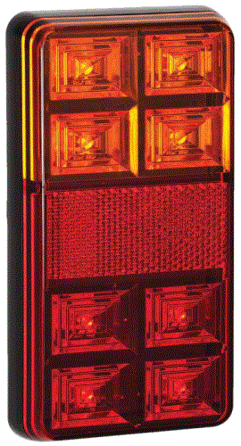 RECTANGULAR LED 12V Stop / Tail / Indicator / Reflector - 151BARBTP - 308_large.gif