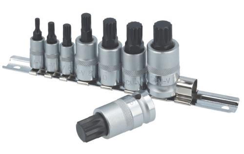 Laser Tools Spline Socket Bit Set 1/4 3/8 1/2 Inch Drives 8 Peice 3266LT - 3266Image2.jpg