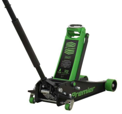 Sealey 4 Tonne Low Profile Trolley Jack with Rocket Lift - Green 4040AG-SEA - 4040AGImage1.png
