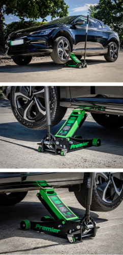Sealey 4 Tonne Low Profile Trolley Jack with Rocket Lift - Green 4040AG-SEA - 4040AGImage2.png