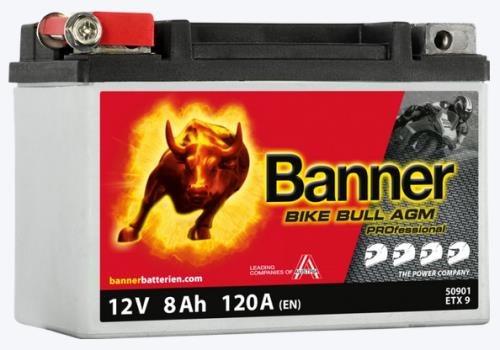 Banner Bike Bull Battery AGM PRO 509 01  12v Motorcycles 024 509 01 0101  - 50901-2Ban.jpg