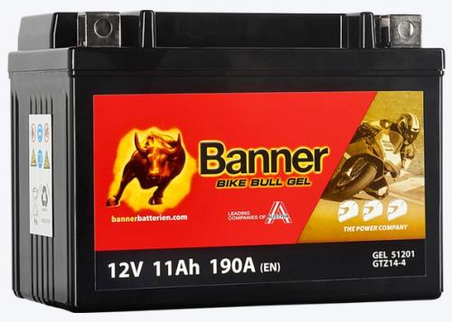 Banner Bike Bull Battery GEL 512 01 12v Motorcycles 023 512 01 0101 - 51201-Ban.jpg