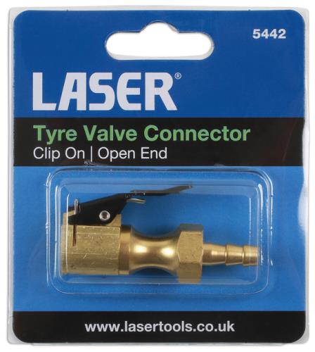 Laser Tools Tyre Valve Connector - Clip On / Open End Chuck Type 5442LT - 5442Image4.jpg