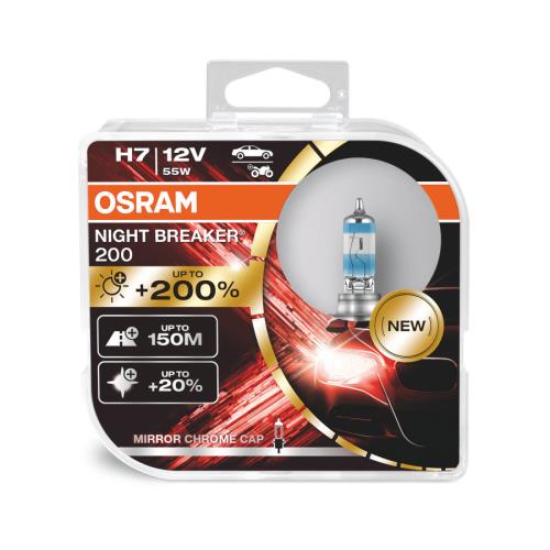 Osram NIGHT BREAKER 200 H7 Twin Pack Halogen Light Bulbs 64210NB200 - 64210NB200Image2.jpg