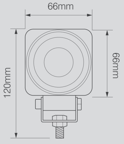 LED Autolamps Compact Square SPOT Lamp 6610SBMLED - 6610FBMLED_1.jpg