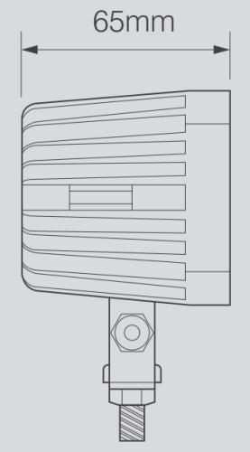 LED Autolamps Black Compact Square SPOT Lamp 6612SBMLED - 6612FBMLED_2.jpg