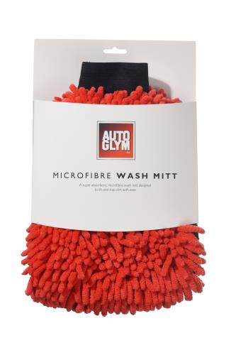 Autoglym Red Microfibre Wash Mitt with ultra-plush noodles MWMITT - 7268-016.jpg