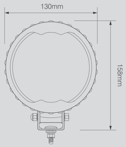 LED Autolamps Black Round Work Lamp 24V 7450B24LED - 7450B12LED_1.jpg