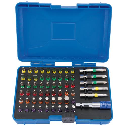 Draper Coloured Screwdriver Bit Set Magnetic Holder (60 PCE) DRA82405 - 82405_CMBH60.jpg