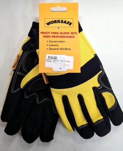 Sealey 9134L Yellow Multi-Task Gloves Large MT2 Pair 9134L-SEA - 9134LYellowMultiTaskGloves.jpg