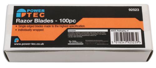 Laser Tools Power TEC Razor Blades 100 Pack 92523LT - 92523Image3.jpg