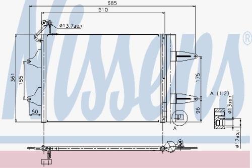 NISSEN CONDENSOR for SEAT CORDOBO, IBIZA 94628 - 94628Image0.jpg