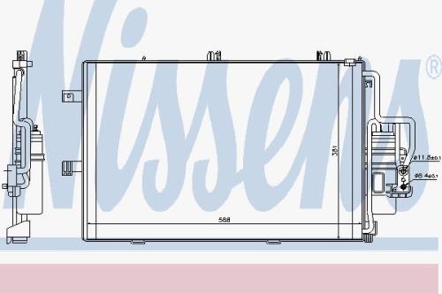 NISSEN CONDENSOR for OPEL CORSA, COMBO 94721 - 94721Image0.jpg