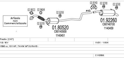 MTS Exhaust End Silencer Ford Fiesta Mazda 2 Back Box 01.92260-MTS - A0142910.jpg