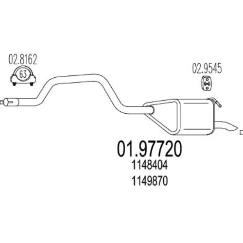 MTS Exhaust End Silencer Ford Mondeo Back Box  01.97720-MTS - A0197720.jpg