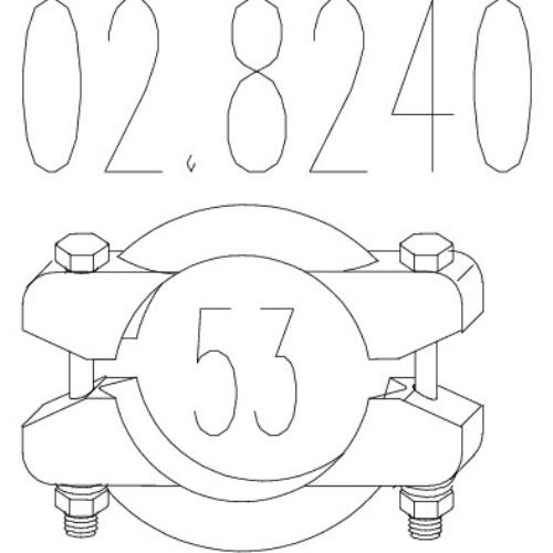 MTS Exhaust CLAMP Ford Citroen Peugeot 02.8240-MTS - A028240.jpg