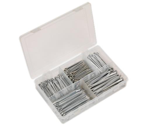 Sealey Split Pin Assortment 230pc Large Sizes Imperial & Metric AB003SP - AB003SPImage1.jpg