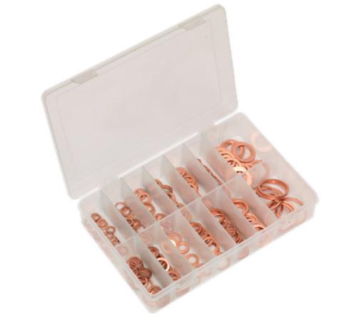 Sealey Copper Sealing Washer Assortment 250pc - Metric AB020CW - AB020CWImage1.jpg