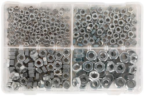 Sealey Steel Nut Assortment 370pc M5-M10 DIN 934 Metric AB028SN - AB028SNImage3.jpg