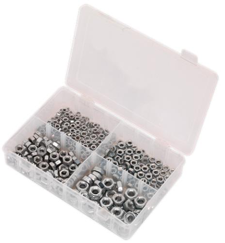 Sealey Steel Nut Assortment 370pc M5-M10 DIN 934 Metric AB028SN - AB028SNImage4.jpg