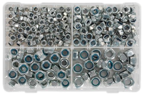 Sealey Nylon Lock Nut Assortment 300pc M6-M12 DIN 982 Metric AB032LN - AB032LNImage3.jpg