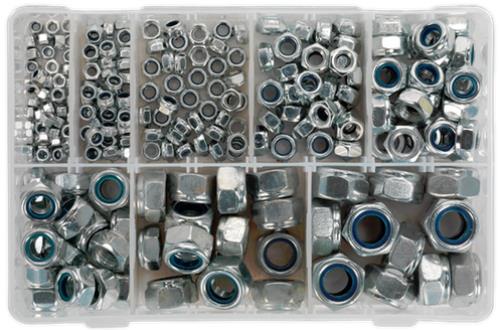 Sealey Nylon Lock Nut Assortment 255pc M4-M16 DIN 985 AB033LN - AB033LNImage3.jpg