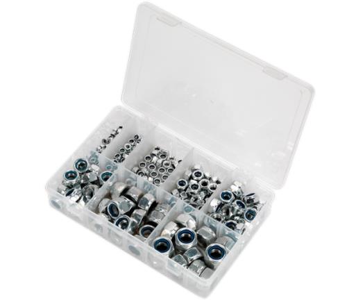 Sealey Nylon Lock Nut Assortment 255pc M4-M16 DIN 985 AB033LN - AB033LNImage4.jpg