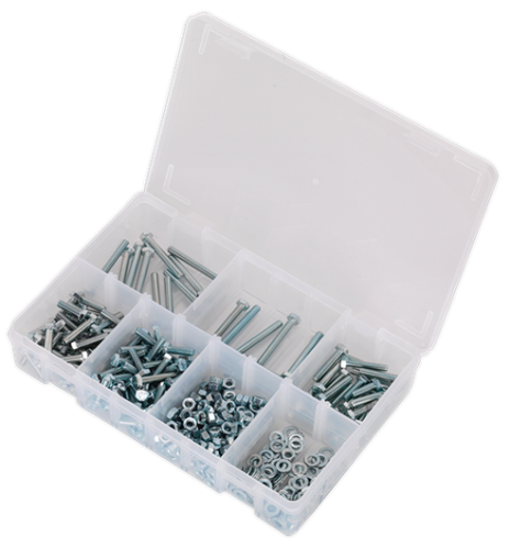 Sealey Setscrew, Nut & Washer Assortment 444pc High Tensile M5 Metric AB049SNW - AB049SNWImage4.png