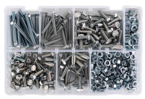 Sealey Setscrew, Nut & Washer Assortment 408pc High Tensile M6 Metric AB050SNW - AB050SNWImage3.jpg