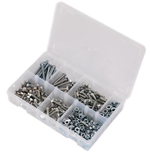 Sealey Setscrew, Nut & Washer Assortment 408pc High Tensile M6 Metric AB050SNW - AB050SNWImage4.jpg