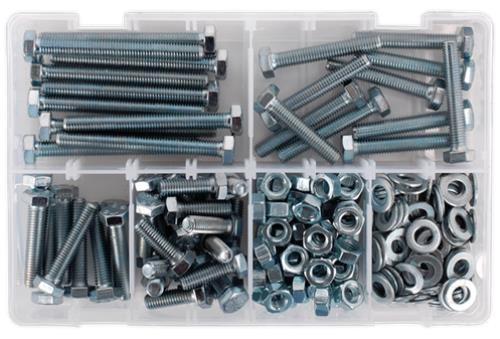 Sealey Setscrew, Nut & Washer Assortment 220pc High Tensile M8 Metric AB051SNW - AB051SNWImage3.jpg