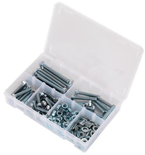 Sealey Setscrew, Nut & Washer Assortment 220pc High Tensile M8 Metric AB051SNW - AB051SNWImage4.jpg