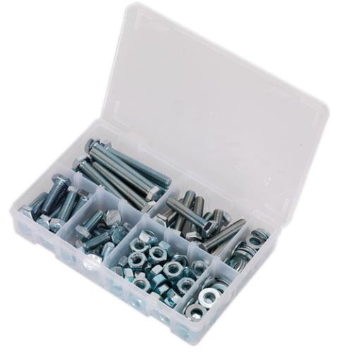 Sealey Setscrew, Nut & Washer Assortment 150pc High Tensile M10 Metric AB052SNW - AB052SNWImage3.jpg