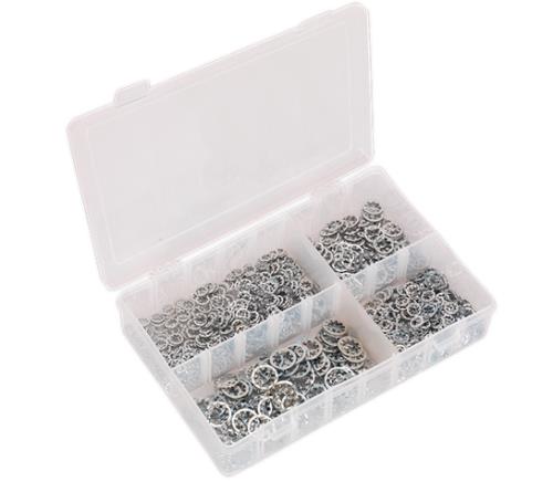 Sealey Lock Washer Assortment 1000pc Serrated Internal M5-M10 Metric DIN 6798J AB057LW - AB057LWImage1.jpg