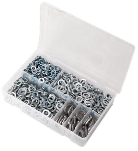 Sealey Spring Washer Assortment 1010pc M6-M16 Metric Zinc DIN 127B AB058SW - AB058SWImage4.jpg